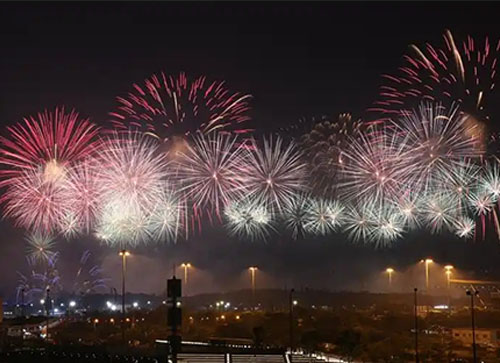 京山市焰火晚会